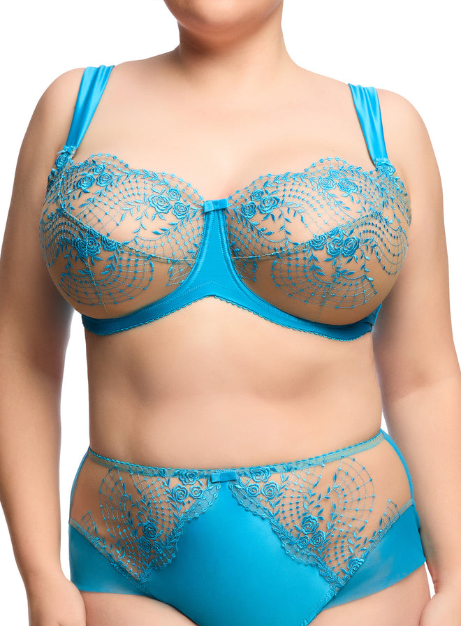 Julies Roses Chartreuse Underwire Bra - Last Chance to Buy! (34F & 42G –  She Said Boutique
